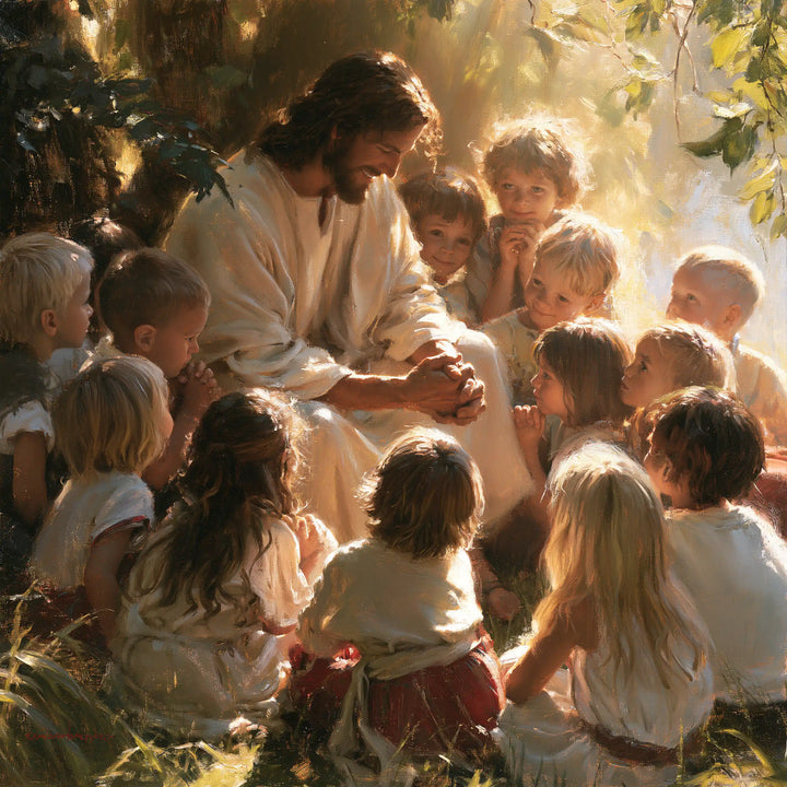 Jesus and the Children - Innocence as a Sacred Symbol · Square n° 4