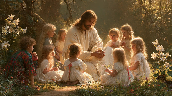 Jesus and the Children - Symbolist · Landscape n° 2