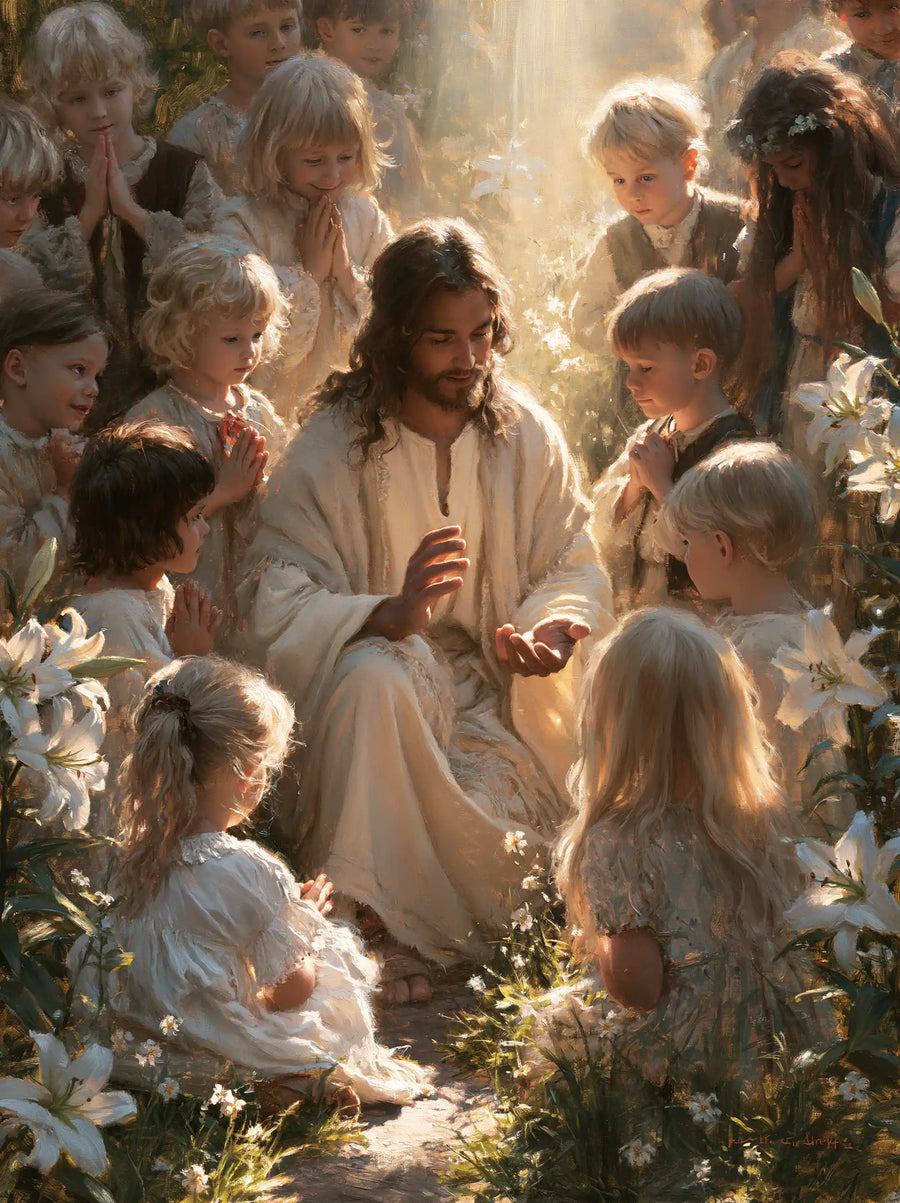 Jesus and the Children - Symbolist · Portrait n° 9