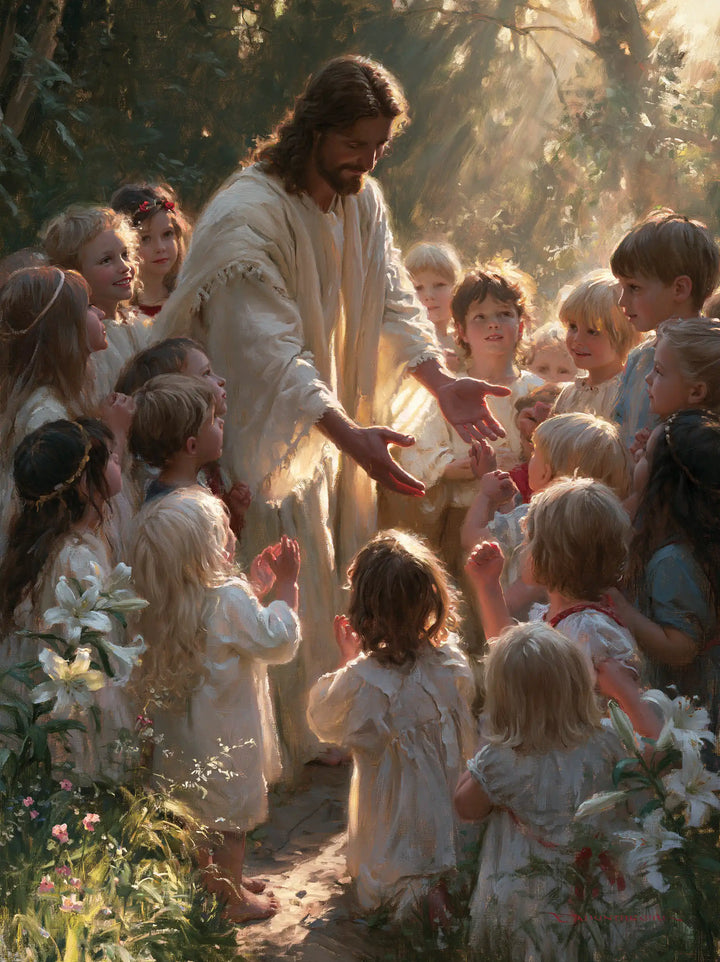 Jesus and the Children - Symbolist · Portrait n° 13