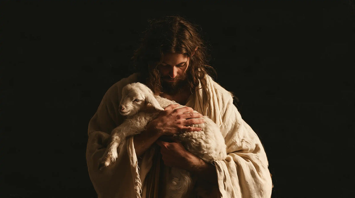 Jesus and the Lamb - Contemporary Minimalism · Landscape n° 9