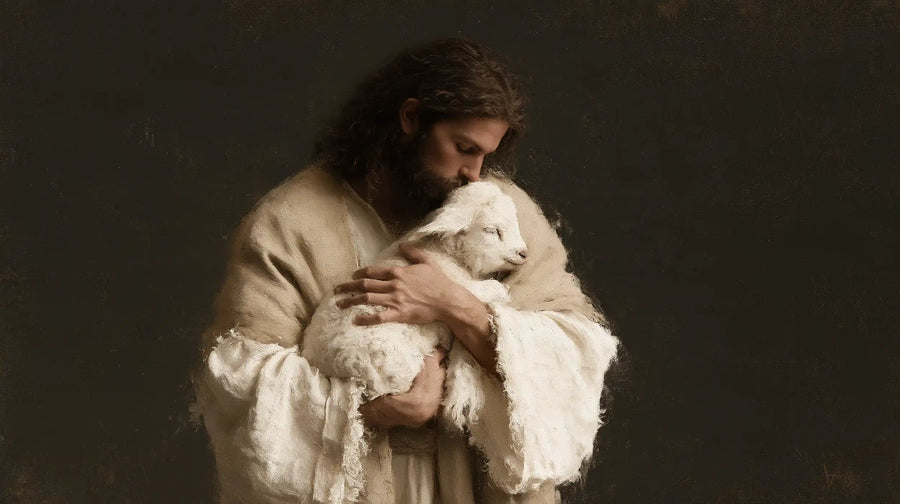 Jesus and the Lamb - Contemporary Minimalism · Landscape n° 15