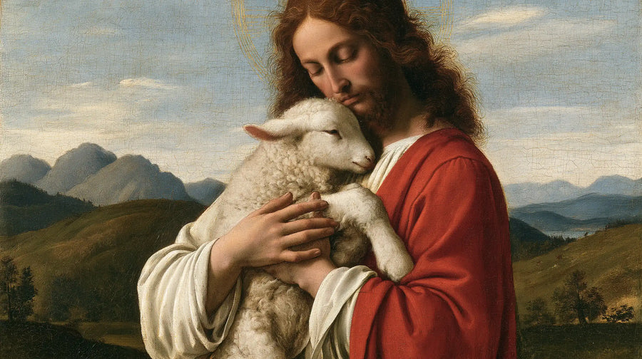 Jesus and the Lamb - Florentine Renaissance · Landscape n° 9
