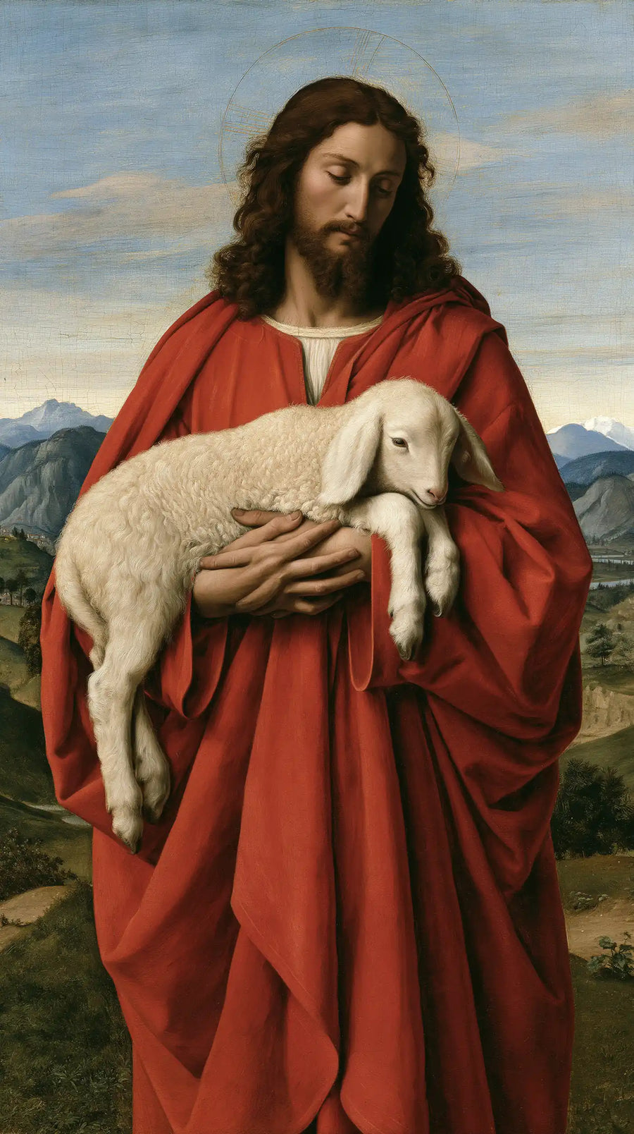 Jesus and the Lamb - Florentine Renaissance · Portrait n° 5