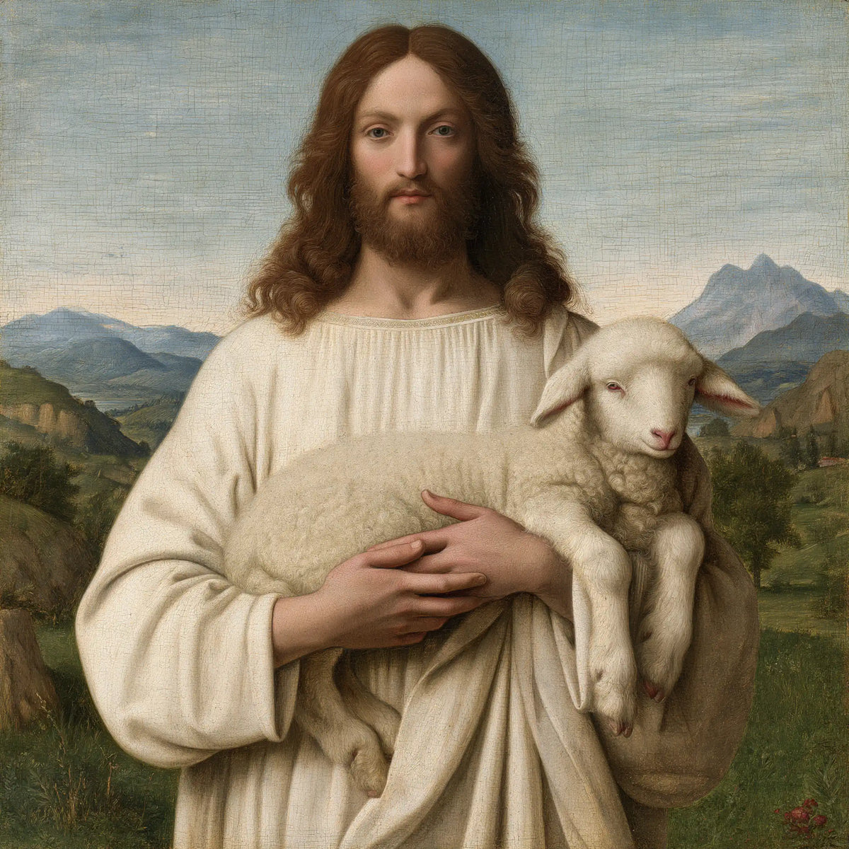 Jesus and the Lamb — Peace in Quiet Hands