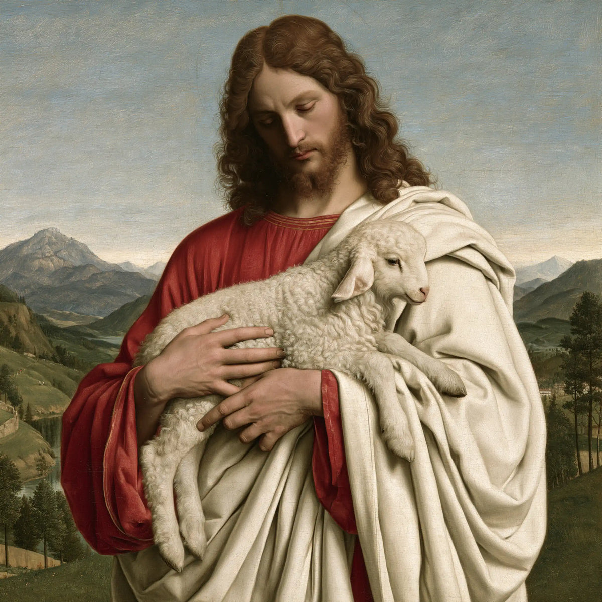 Jesus and the Lamb — Rest in the Pale Mantle’s Fold