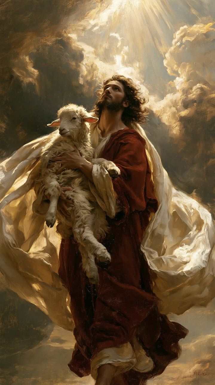 Jesus and the Lamb - Theatrical Baroque · Portrait n° 5