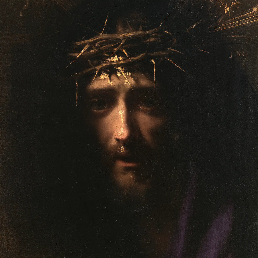 Jesus Crowned with Thorns — The Fold of Eyelids in the Night