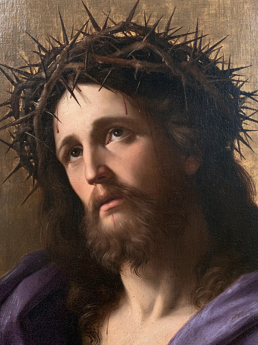 Jesus Crowned with Thorns — The Averted Face in Grey Light