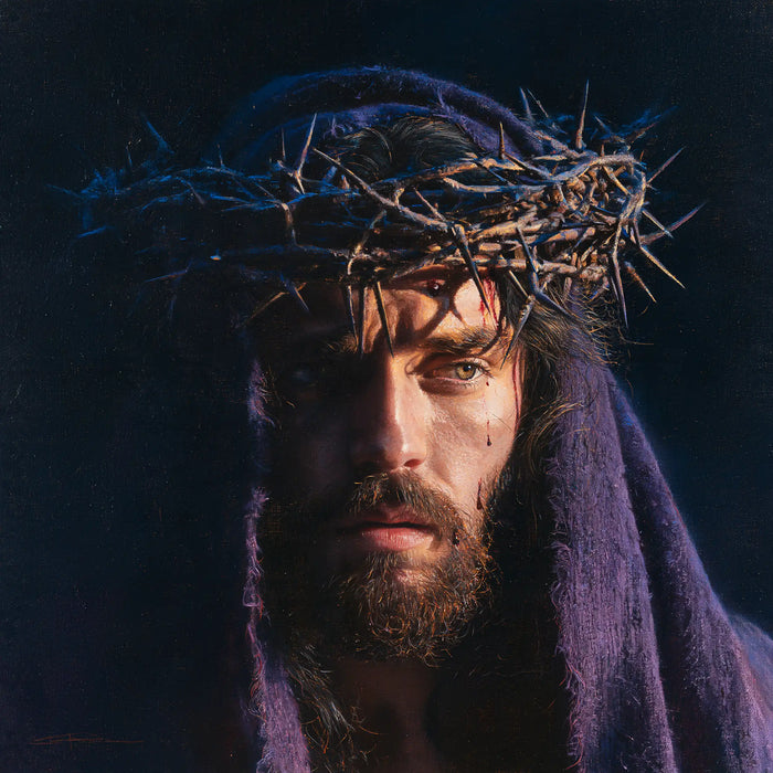 Jesus Crowned with Thorns — The Gaze beneath the Hood of Night
