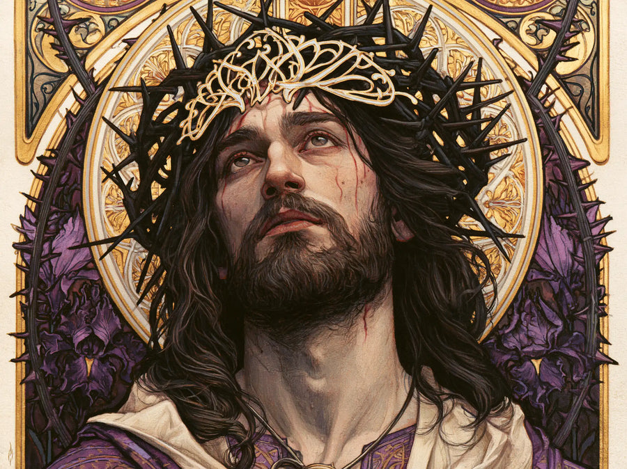 Jesus Crowned with Thorns — The Crown with Ivory Arabesques