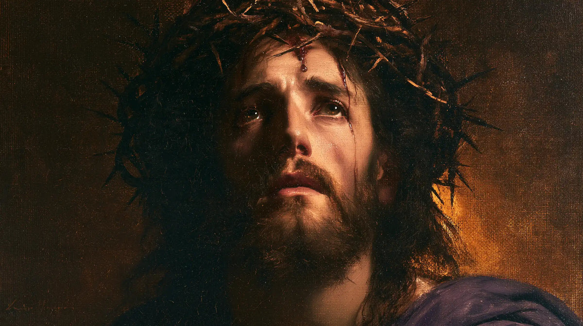 Jesus Crowned with Thorns — The Tear upon the Divided Face