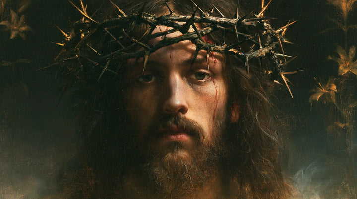 Jesus Crowned with Thorns — The Crown in a Garden of Little Stars