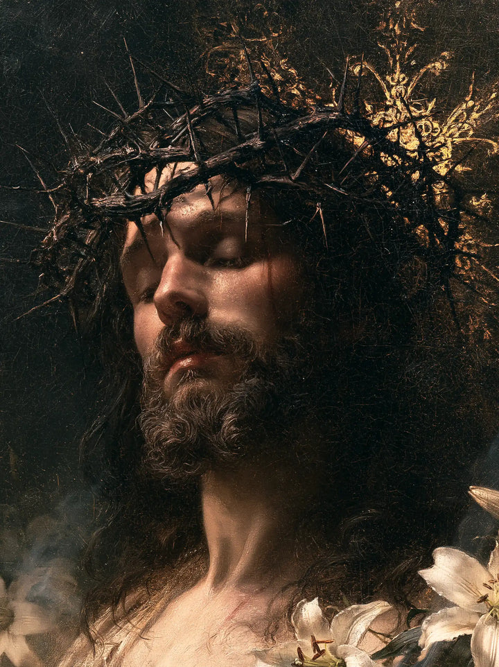 Jesus Crowned with Thorns — Rest beside the Ivory Lily