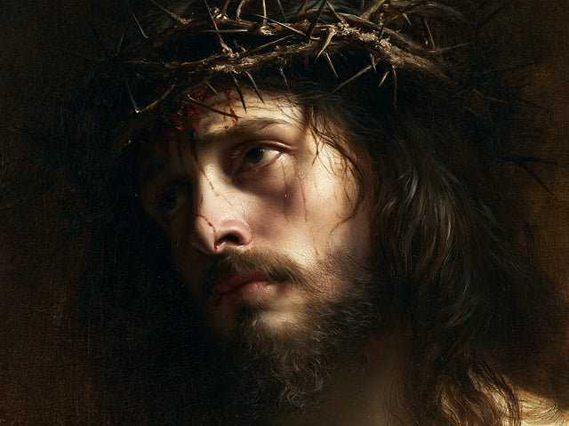 Jesus Crowned with Thorns — The Silent Face against the Night