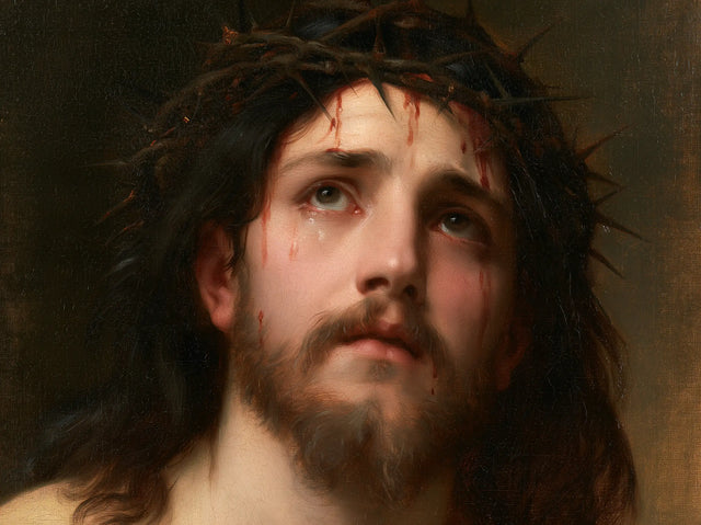 Jesus Crowned with Thorns — The Wounded Face in the Cool Dawn