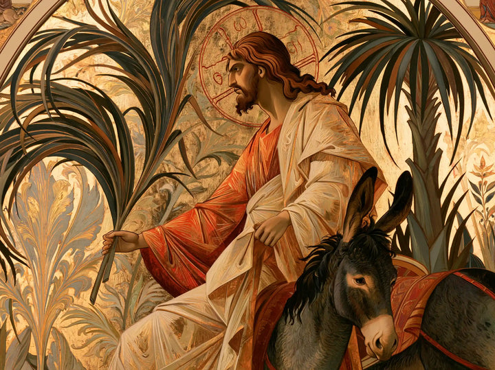 Jesus Enters Jerusalem – Sacred Art Nouveau · Landscape no. 2