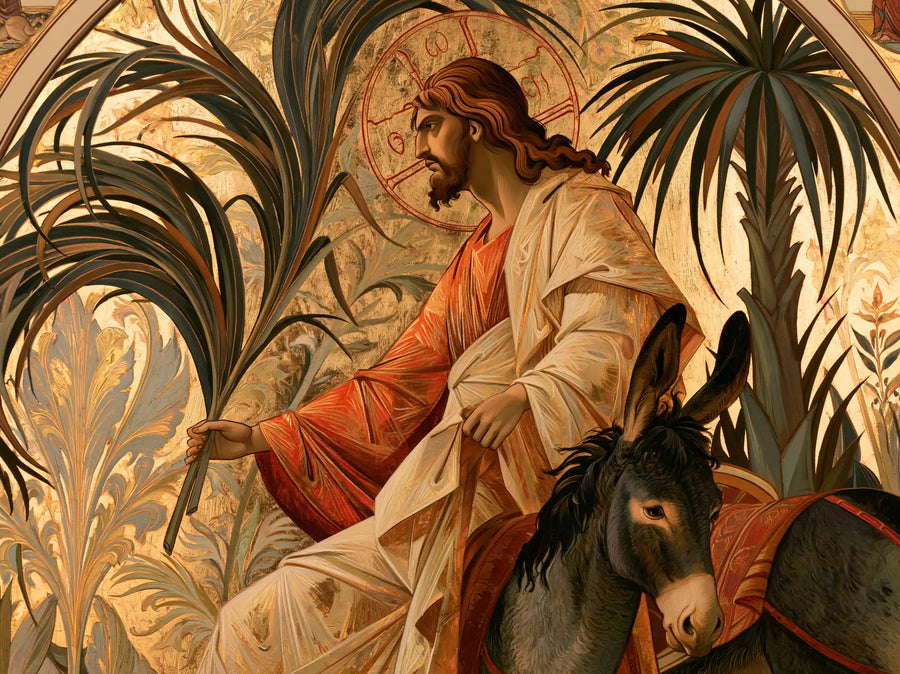 Jesus Enters Jerusalem – Sacred Art Nouveau · Landscape no. 2