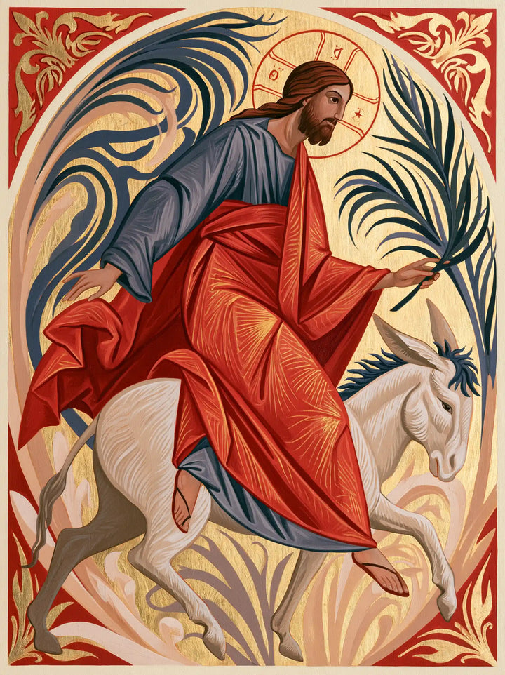 Jesus Enters Jerusalem – Sacred Art Nouveau · Portrait no. 5