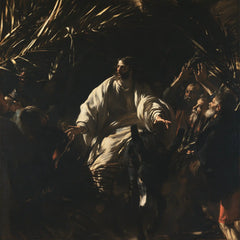 Jesus Enters Jerusalem – Caravaggio Tenebrism · Square no. 5