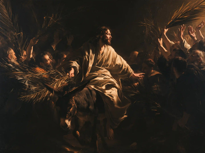 Jesus Enters Jerusalem – Caravaggio Tenebrism · Landscape no. 5