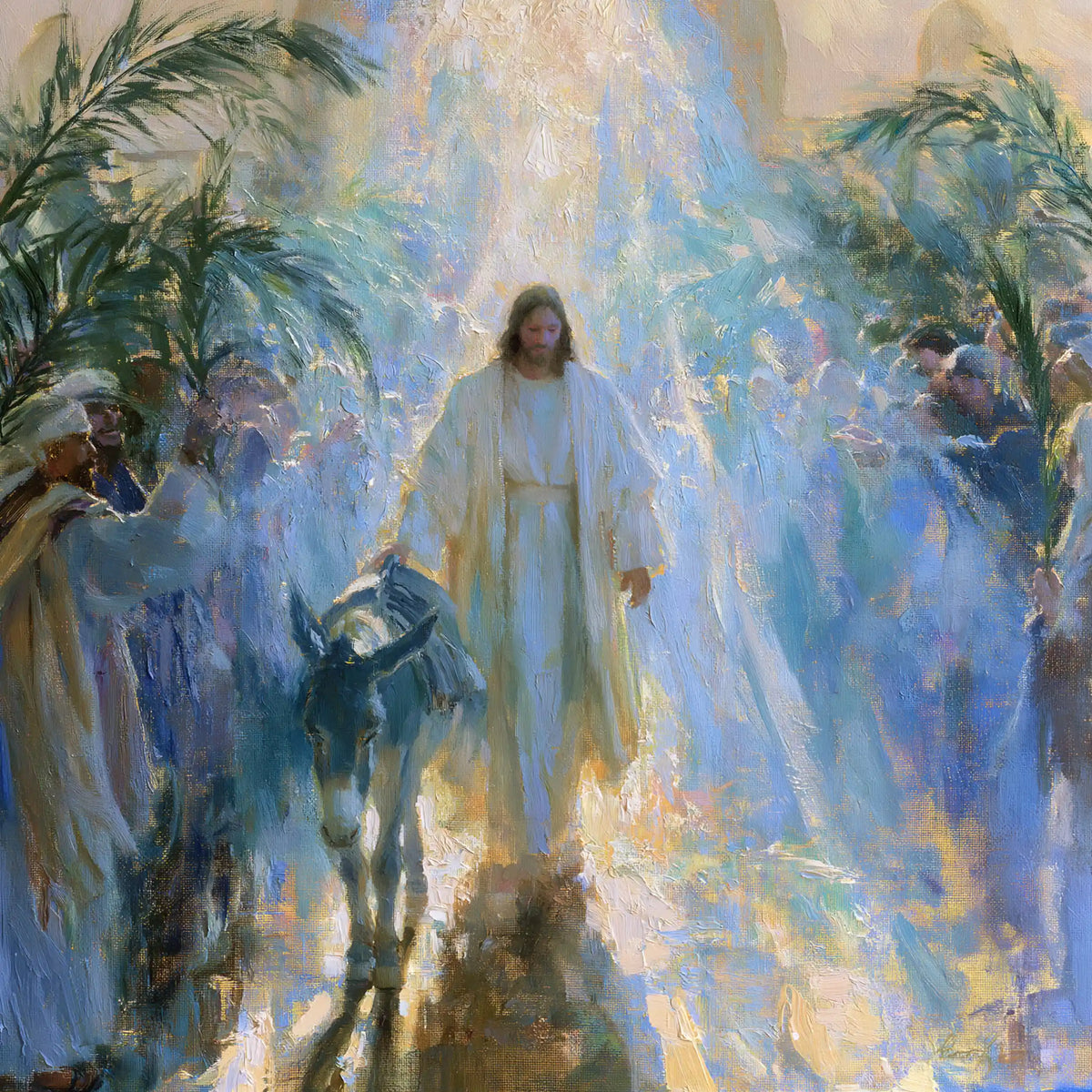 Jesus Enters Jerusalem – Impressionist · Square no. 2