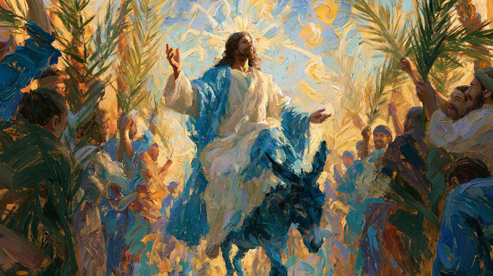 Jesus Enters Jerusalem – Post-Impressionist · Landscape no. 11