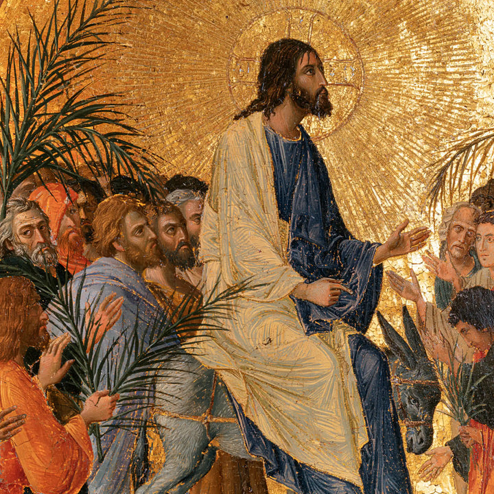 Jesus Enters Jerusalem – Sacred Gold · Square no. 1