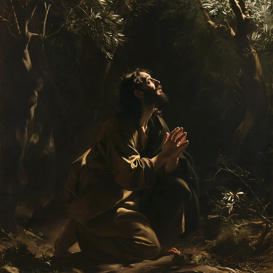 Jesus in Gethsemane — Prayer at the Mossy Edge