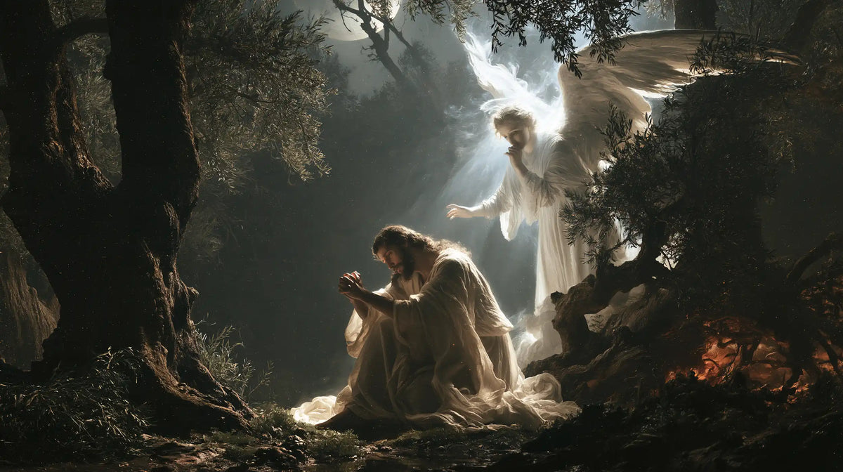 Jesus in Gethsemane - Jesus and the Consoling Angel · Landscape n° 6