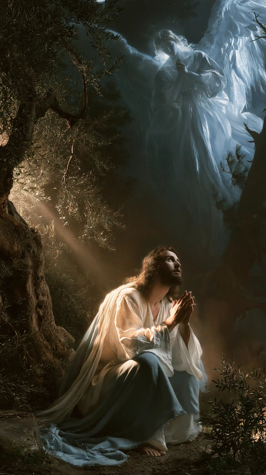 Jesus in Gethsemane — Prayer in the Hollow of the Rock