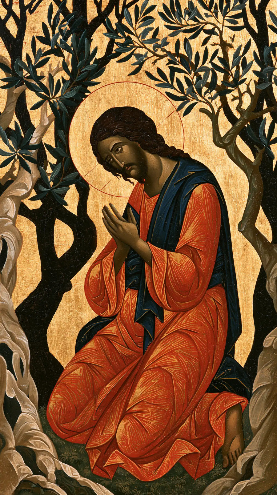 Jesus in Gethsemane - Contemporary Byzantine · Portrait n° 6