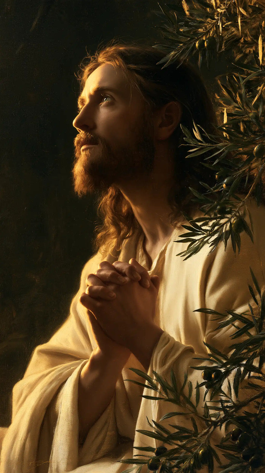 Jesus in Gethsemane - Devotional Portrait of Jesus in Gethsemane · Portrait n° 2