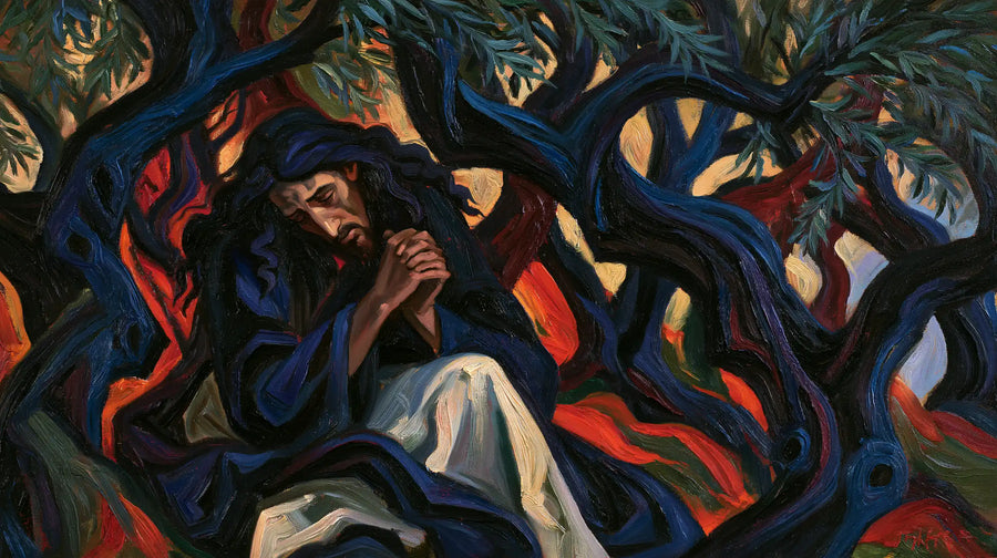 Jesus in Gethsemane - Expressionist · Landscape n° 9