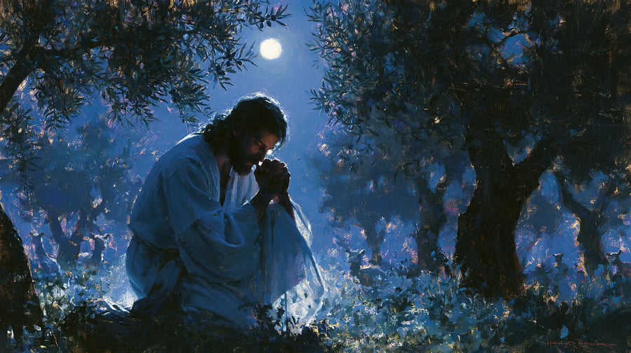 Jesus in Gethsemane - Impressionist · Landscape n° 10