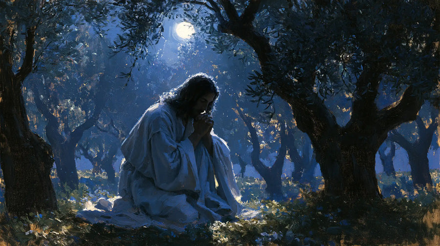 Jesus in Gethsemane - Impressionist · Landscape n° 11