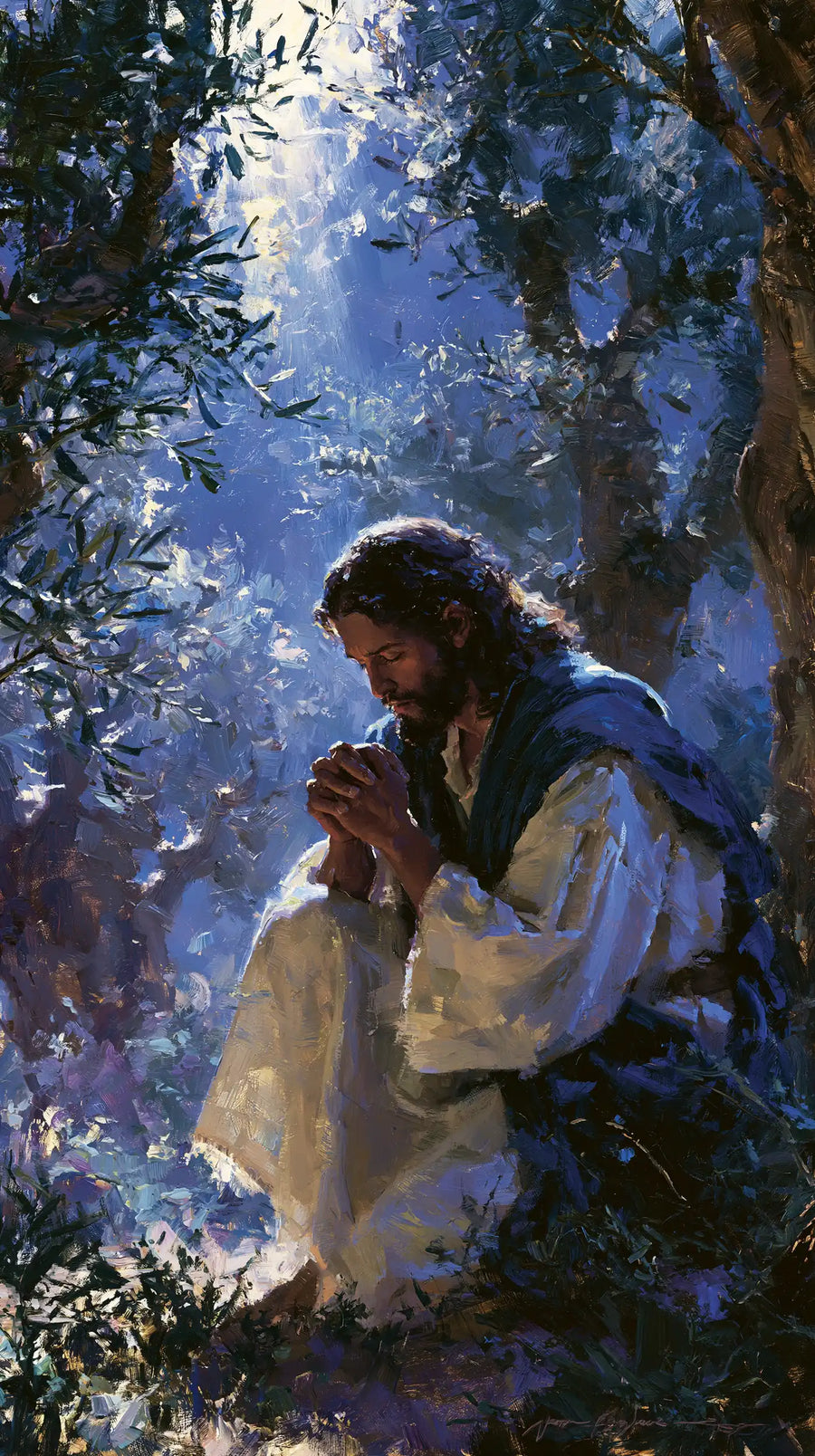 Jesus in Gethsemane - Impressionist · Portrait n° 1