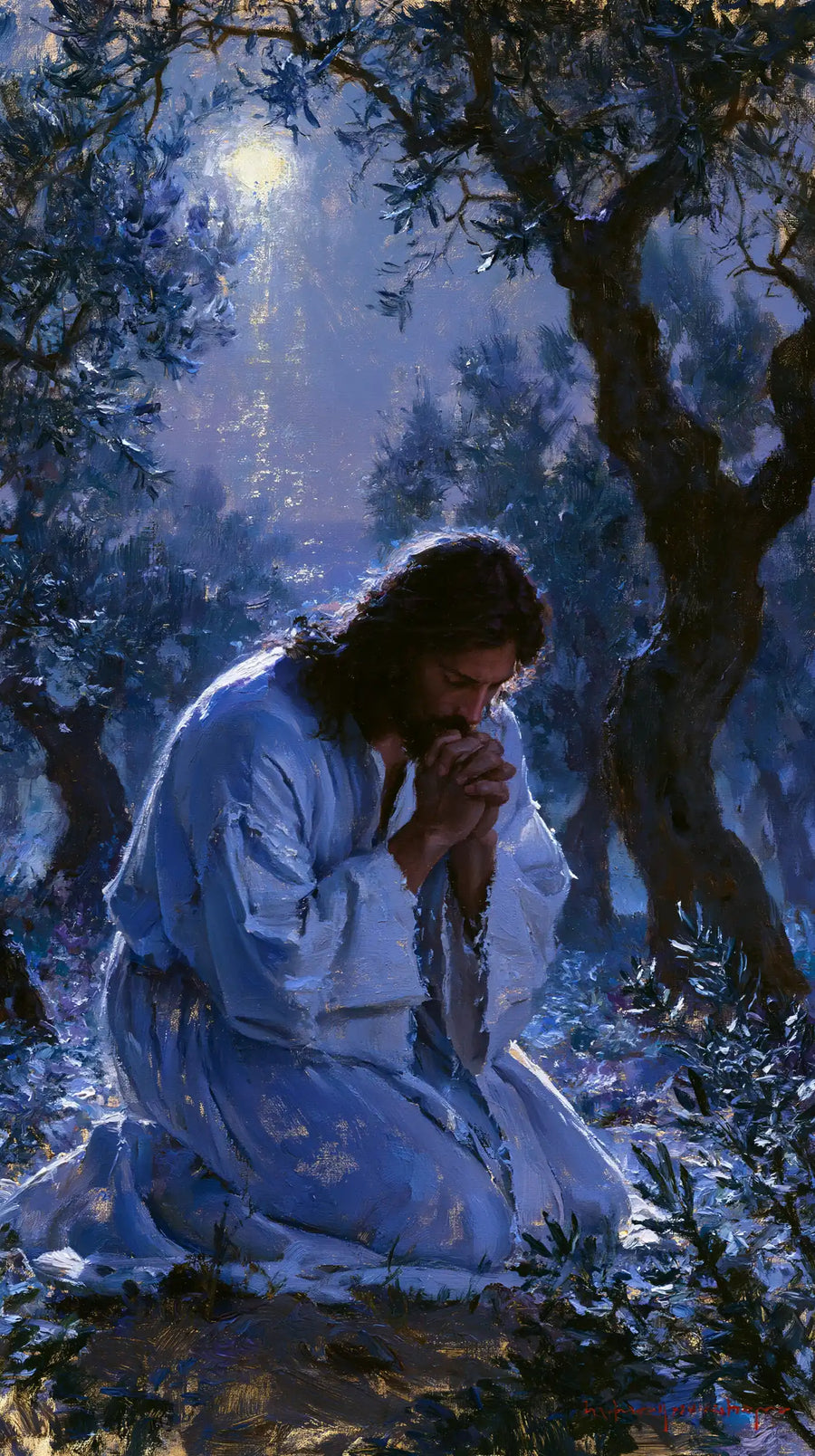 Jesus in Gethsemane - Impressionist · Portrait n° 7