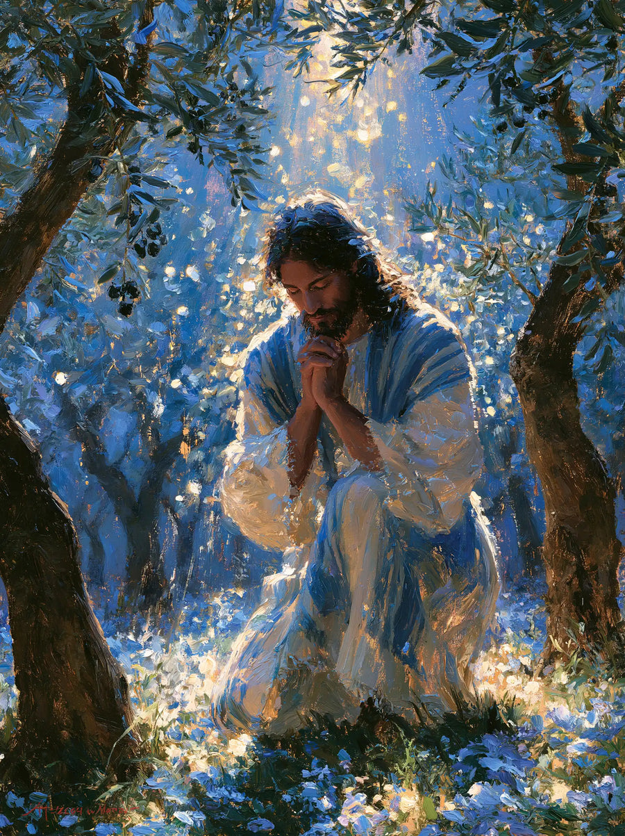 Jesus in Gethsemane - Impressionist · Portrait n° 9