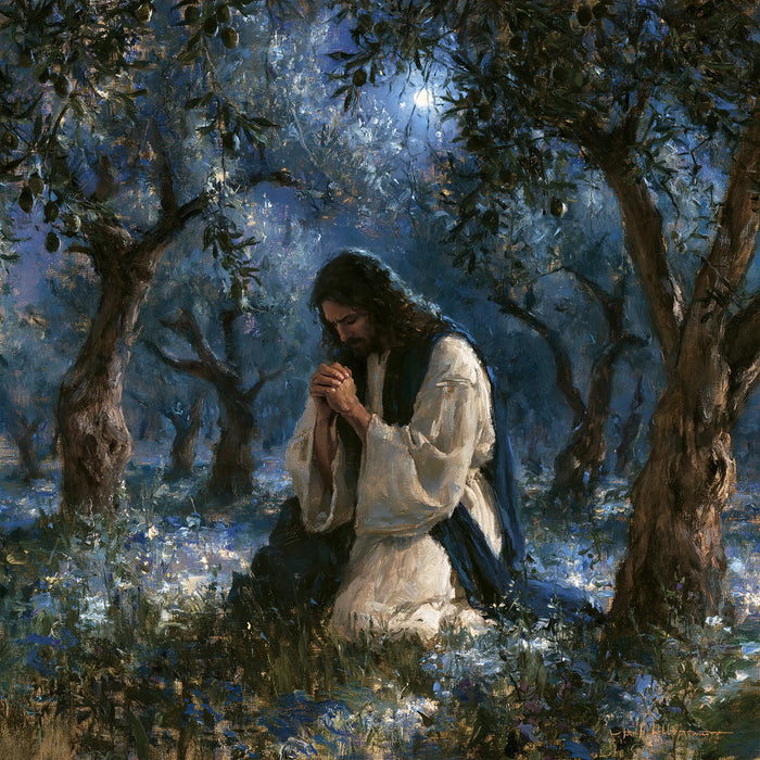 Jesus in Gethsemane - Impressionist · Square n° 6