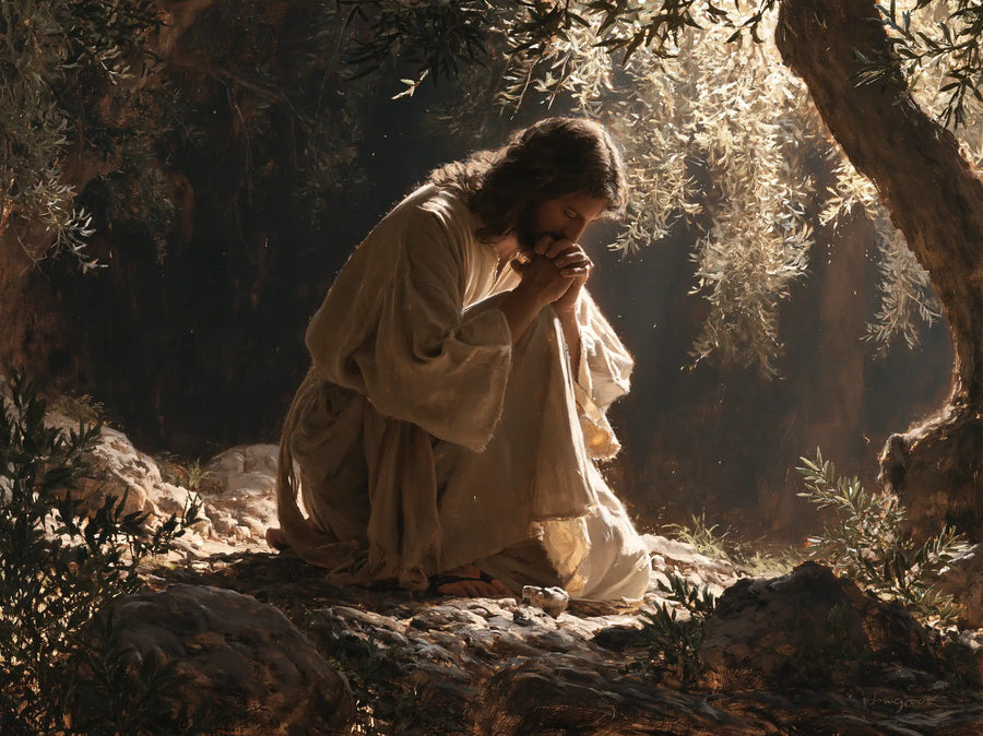 Jesus in Gethsemane - Jesus Prostrate in the Garden · Landscape n° 1
