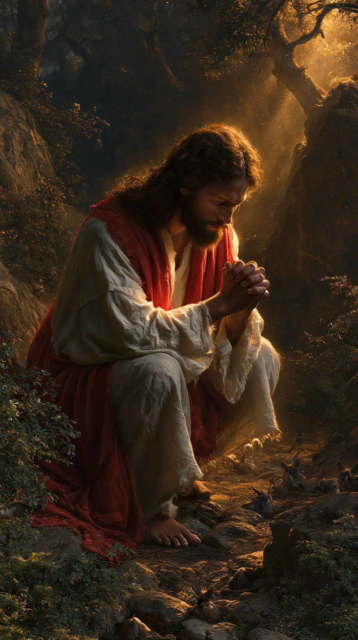 Jesus in Gethsemane - Sacred Agony · Portrait n° 4