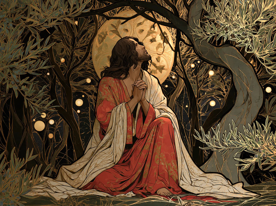 Jesus in Gethsemane — The Gaze toward the Sun Medallion