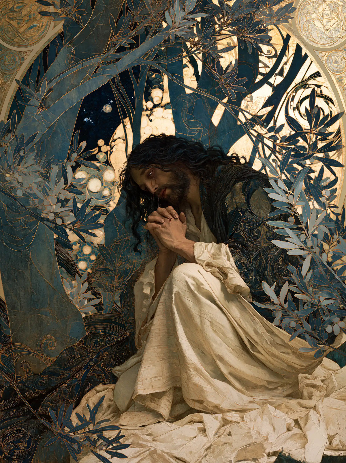 Jesus in Gethsemane — Silence before the Great Pale Circle