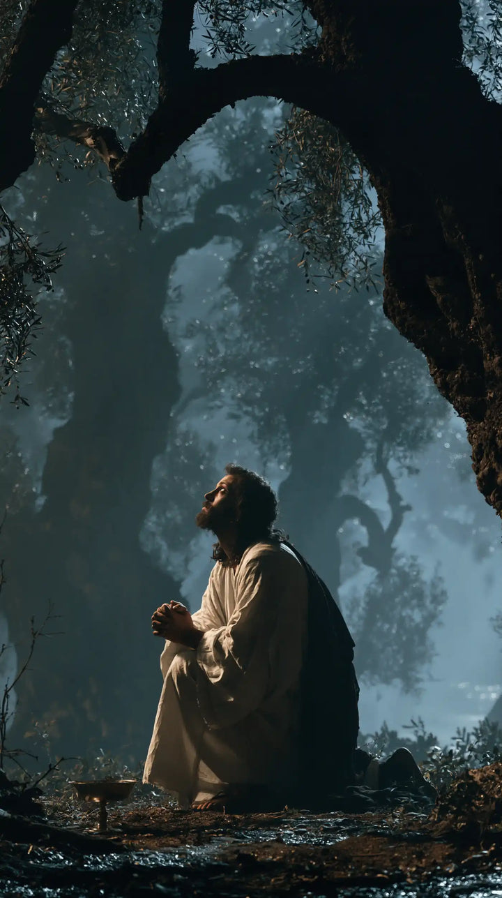 Jesus in Gethsemane - Symbolist · Portrait n° 3