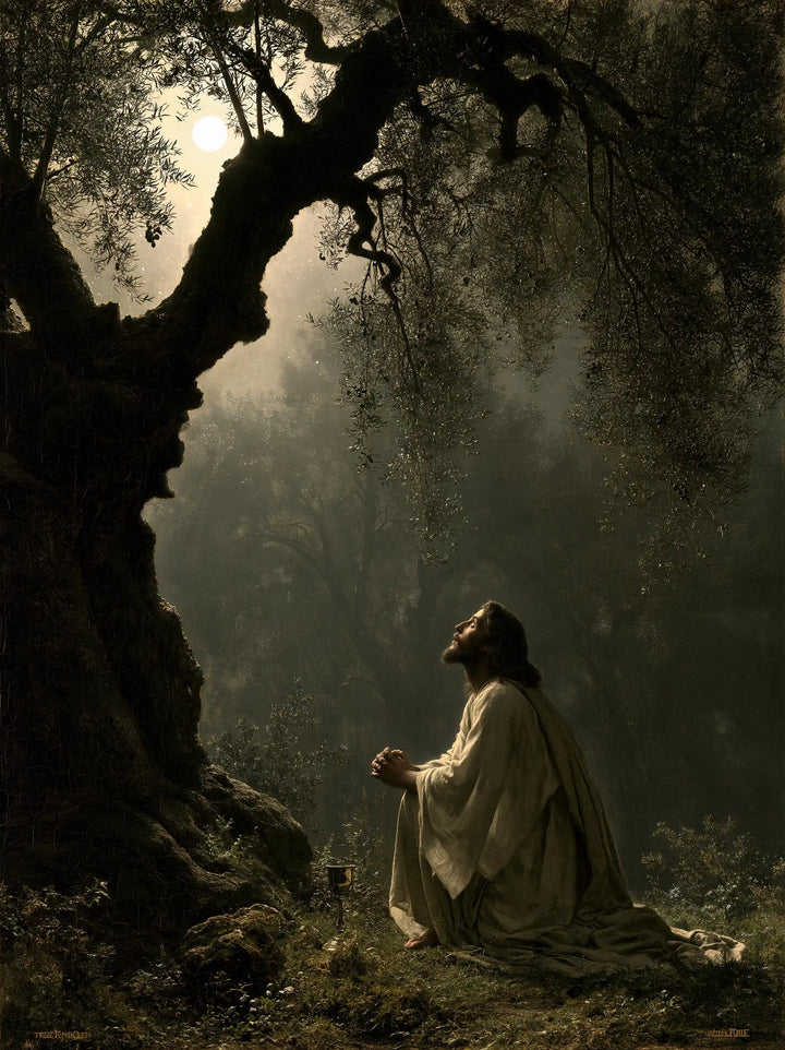 Jesus in Gethsemane - Symbolist · Portrait n° 12