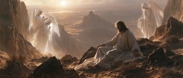 Jesus in the Desert - Angels After the Temptation · Landscape n° 1