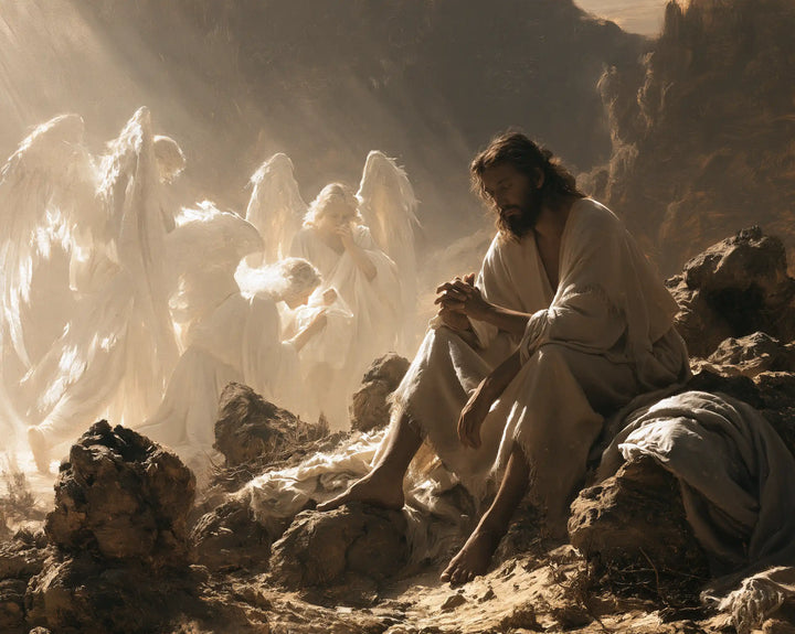 Jesus in the Desert - Angels After the Temptation · Landscape n° 7