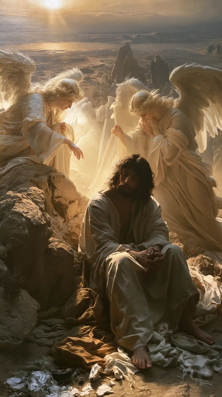 Jesus in the Desert - Angels After the Temptation · Portrait n° 4