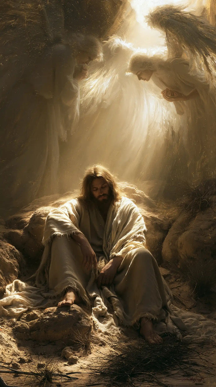 Jesus in the Desert - Angels After the Temptation · Portrait n° 9